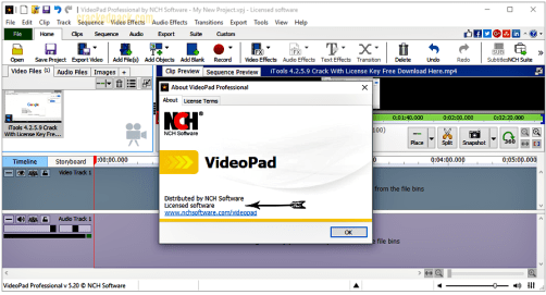 download nch videopad video editor professional 5.11 crack - registration code